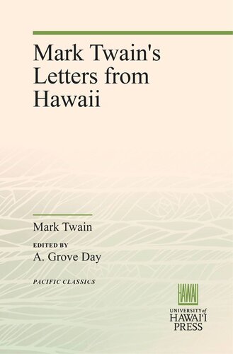 Mark Twain's Letters from Hawaii