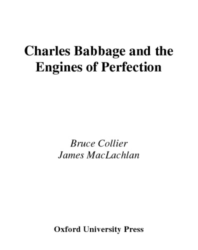 Charles Babbage: And the Engines of Perfection