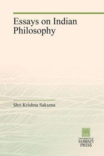 Essays on Indian Philosophy