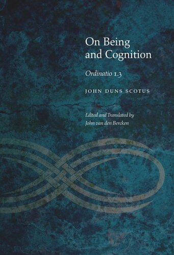 On Being and Cognition: Ordinatio 1.3