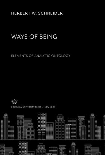 Ways of Being. Elements of Analytic Ontology