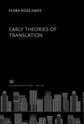 Early Theories of Translation