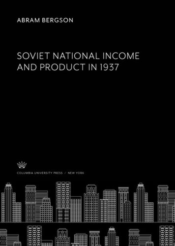 Soviet National Income and Product in 1937