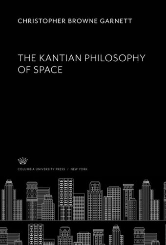 The Kantian Philosophy of Space