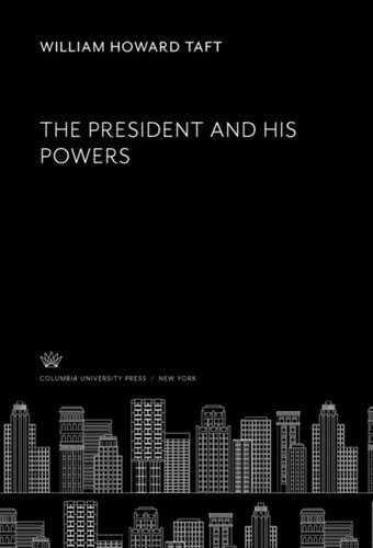 The President and His Powers