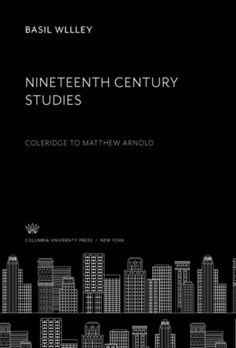 Nineteenth Century Studies: Coleridge to Matthew Arnold