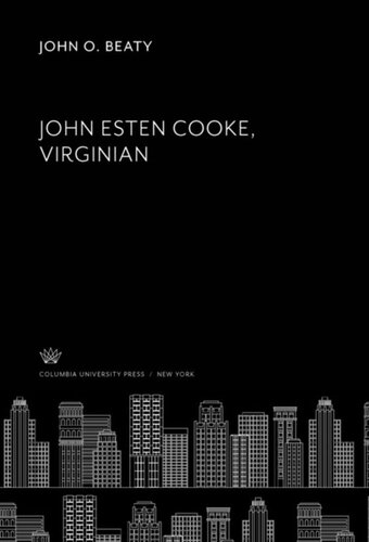 John Esten Cooke, Virginian