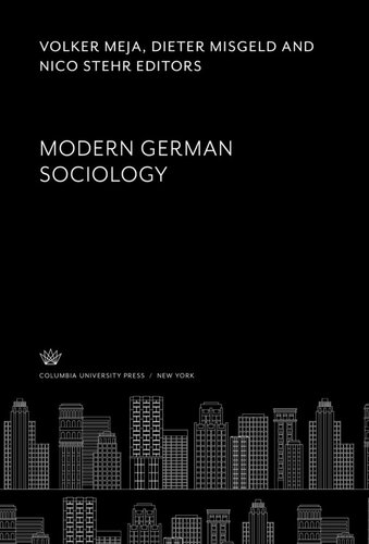 Modern German Sociology