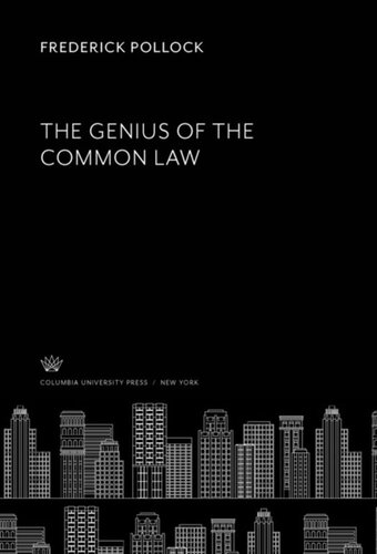 The Genius of the Common Law