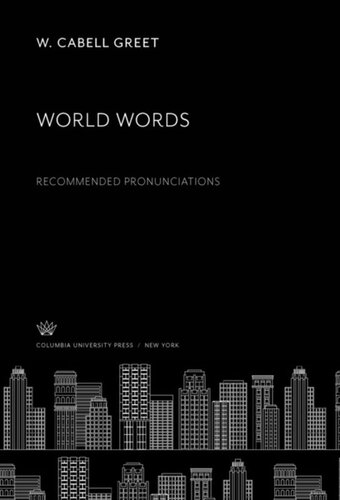 World Words: Recommended Pronunciations