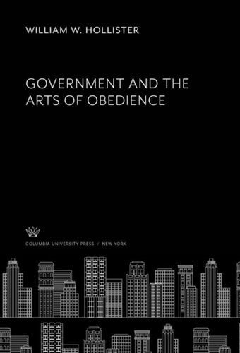 Government and the Arts of Obedience