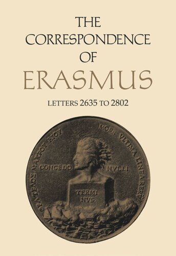 The Correspondence of Erasmus: Letters 2635 to 2802, Volume 19