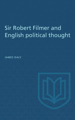 Sir Robert Filmer and English Political Thought