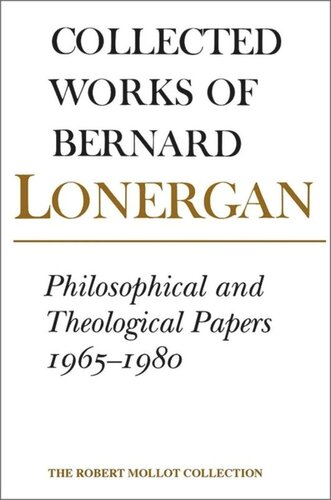 Philosophical and Theological Papers, 1965-1980: Volume 17