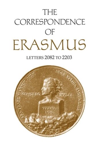 The Correspondence of Erasmus: Letters 2082 to 2203, Volume 15