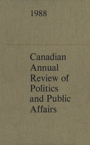 Canadian Annual Review of Politics and Public Affairs: 1988