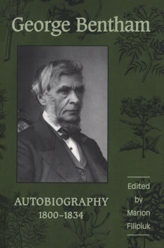 George Bentham: Autobiography, 1800-1834