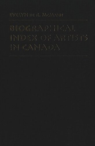 Biographical Index of Artists in Canada