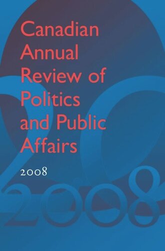 Canadian Annual Review of Politics and Public Affairs 2008