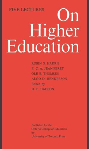 On Higher Education: Five Lectures