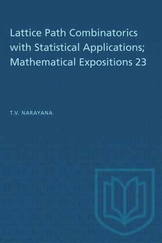 Lattice Path Combinatorics with Statistical Applications; Mathematical Expositions 23