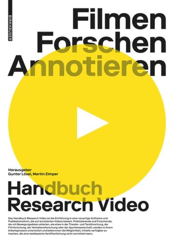 Filmen, Forschen, Annotieren: Handbuch Research Video