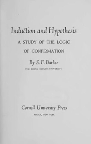 Induction and Hypothesis: A Study of the Logic of Confirmation