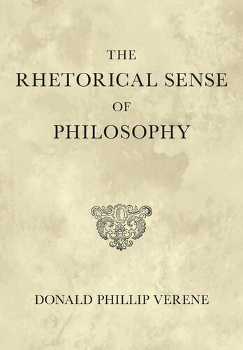 The Rhetorical Sense of Philosophy