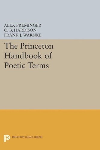 The Princeton Handbook of Poetic Terms