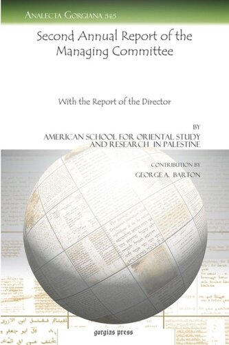 Second Annual Report of the Managing Committee: With the Report of the Director