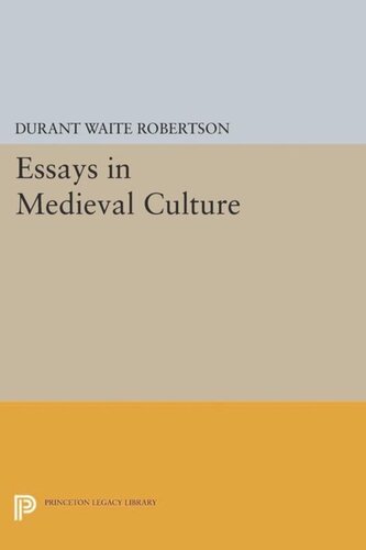 Essays in Medieval Culture