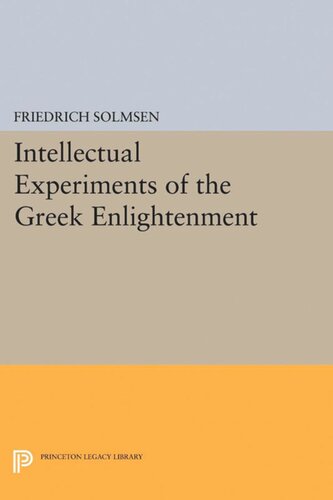 Intellectual Experiments of the Greek Enlightenment