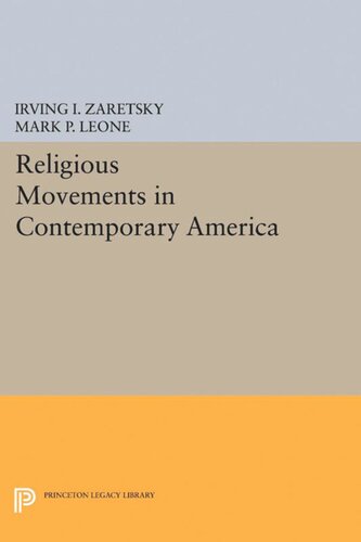 Religious Movements in Contemporary America