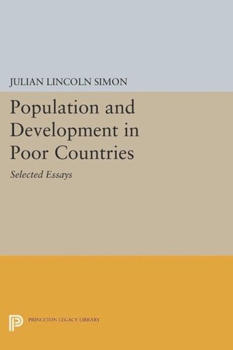 Population and Development in Poor Countries: Selected Essays