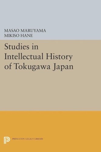 Studies in Intellectual History of Tokugawa Japan