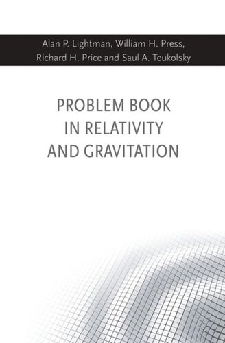 Problem Book in Relativity and Gravitation