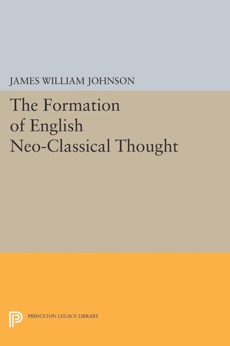 Formation of English Neo-Classical Thought