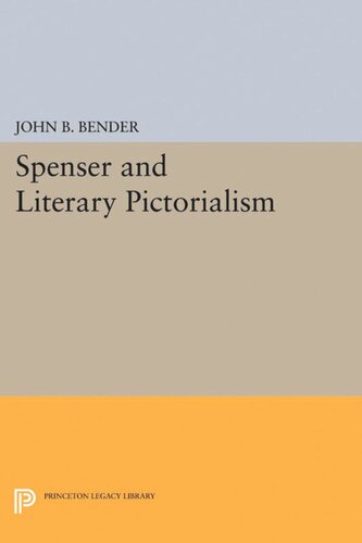 Spenser and Literary Pictorialism