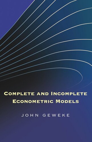 Complete and Incomplete Econometric Models