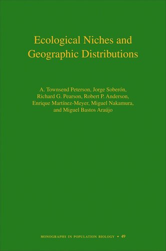 Ecological Niches and Geographic Distributions (MPB-49)