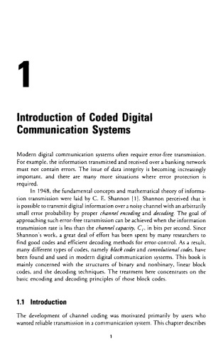 Error-Control Block Codes for Communications Engineers 