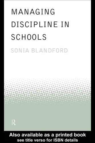 Managing Discipline in Schools 