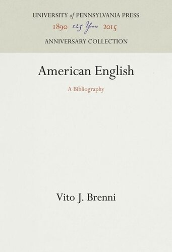 American English: A Bibliography