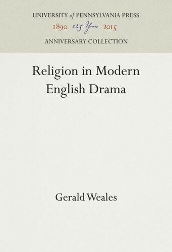 Religion in Modern English Drama