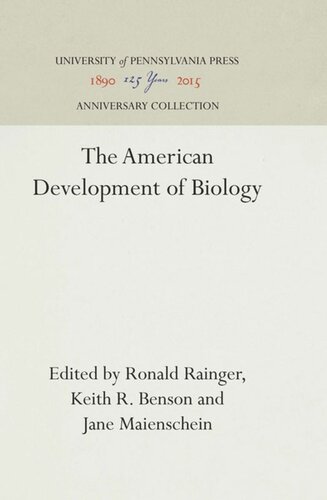 The American Development of Biology