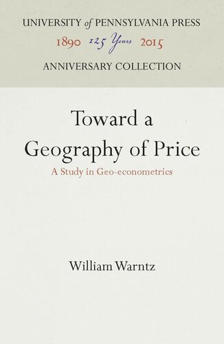 Toward a Geography of Price: A Study in Geo-econometrics