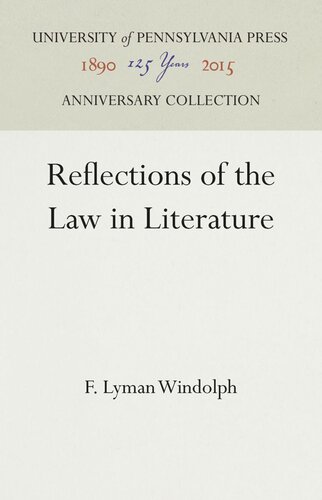 Reflections of the Law in Literature