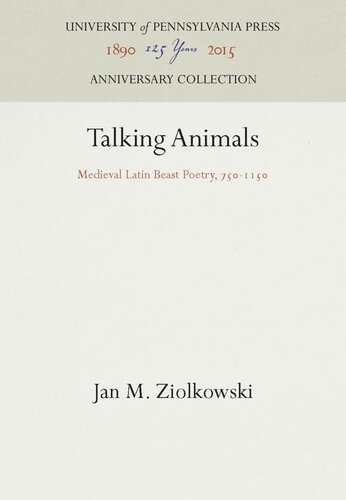 Talking Animals: Medieval Latin Beast Poetry, 75-115