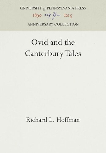 Ovid and the Canterbury Tales