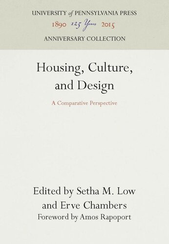 Housing, Culture, and Design: A Comparative Perspective